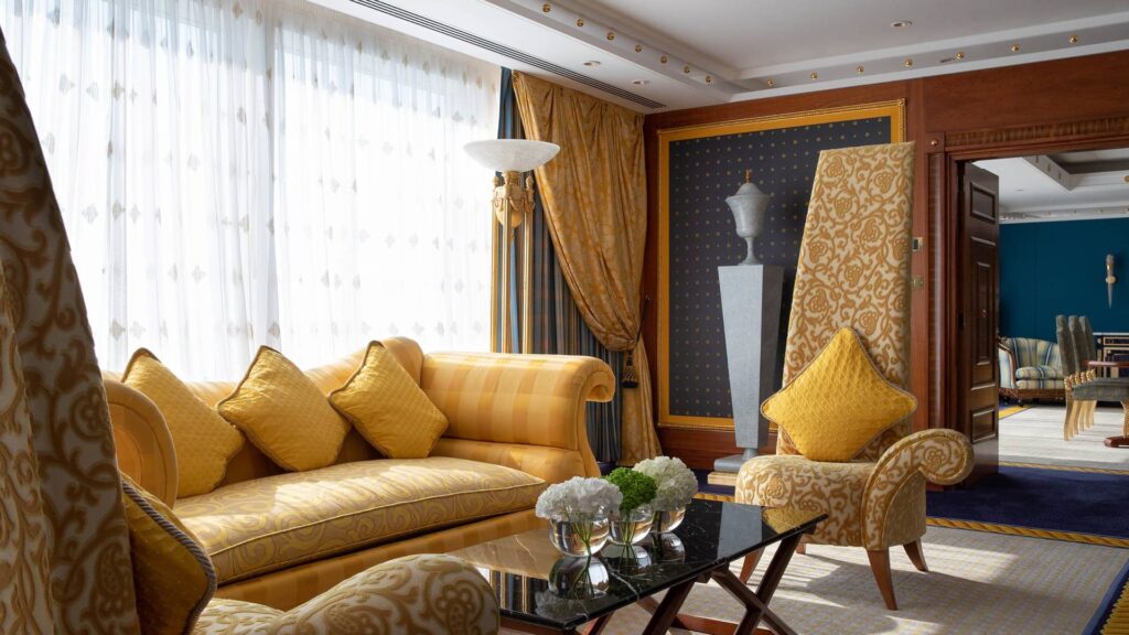 Burj Al Arab Jumeirah Presidential Suite at one of the best 5-star hotels in Dubai