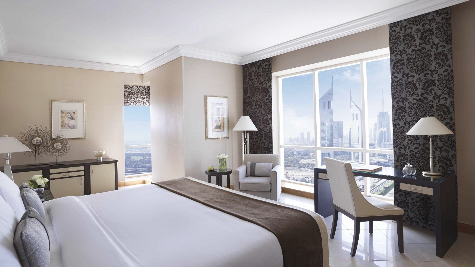 fairmont dubai room with city view at one of the best 5-star hotels in Dubai